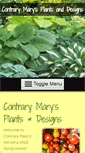 Mobile Screenshot of contrarymarysplants.com