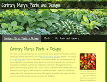 Tablet Screenshot of contrarymarysplants.com